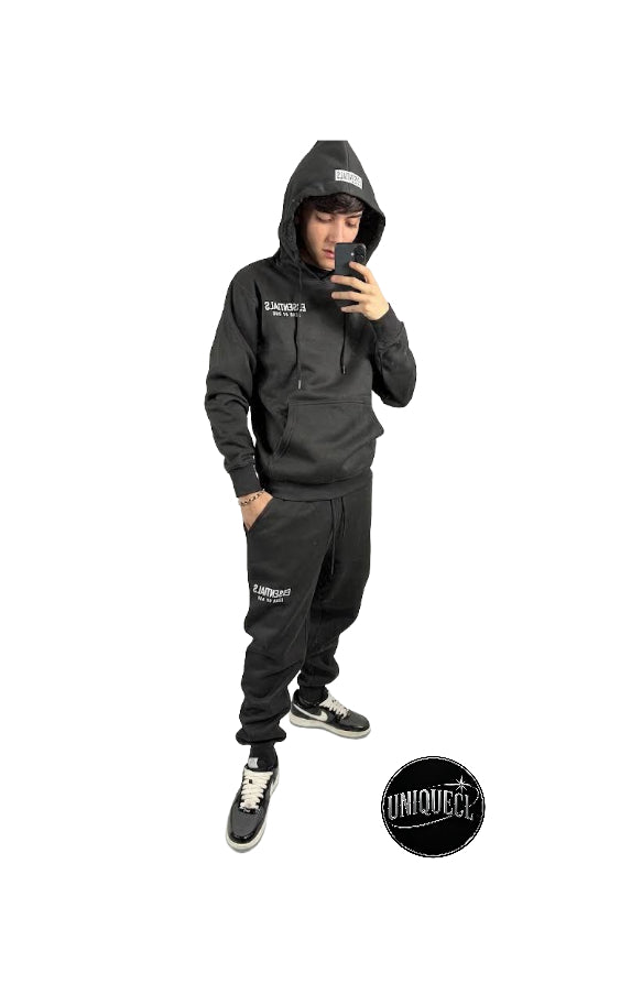 Buzo Exclusivo Carbon con Blanco