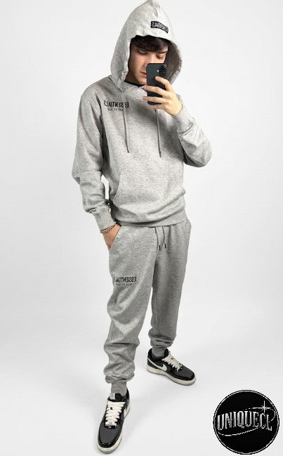 Buzo Exclusivo Gris con Negro