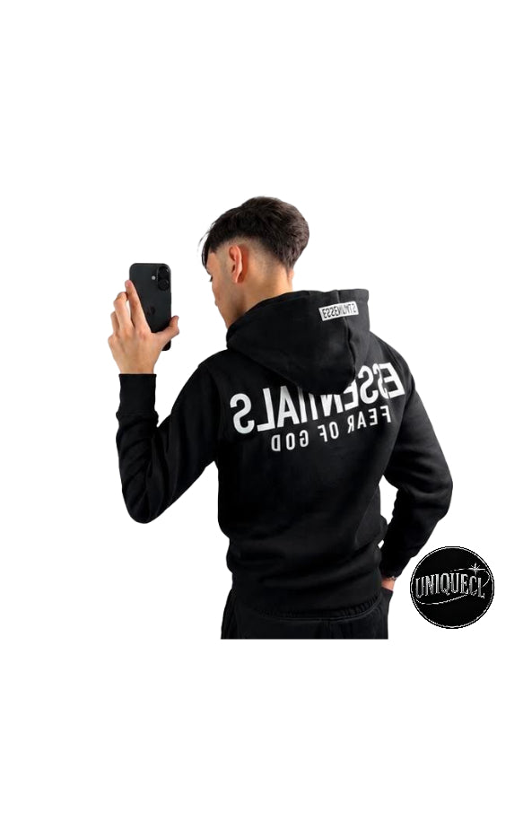 Buzo Exclusivo Negro con Blanco